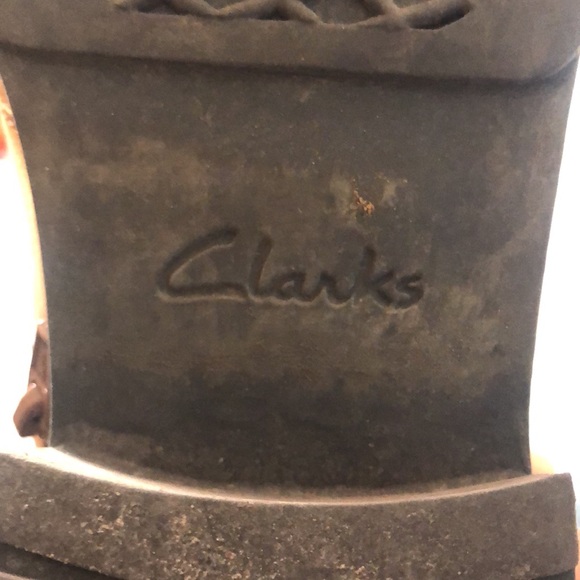 Clarks Brown Leather Ankle Boots - Picture 5 of 5